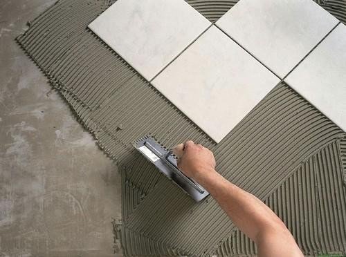 tile adhesive raw material handling process